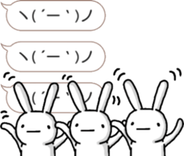 talking rabbit sticker 4 sticker #11858096