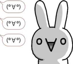 talking rabbit sticker 4 sticker #11858099