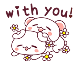 Love is super-fast!! Fluffy Bear pink! sticker #11858148