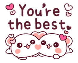 Love is super-fast!! Fluffy Bear pink! sticker #11858154