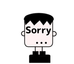 He is junior high scool student. sticker #11858360