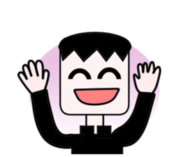 He is junior high scool student. sticker #11858389