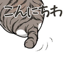 Bobtail cat sticker #11858563
