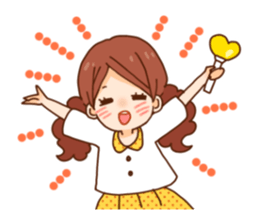 Happy otaku girls sticker #11859608