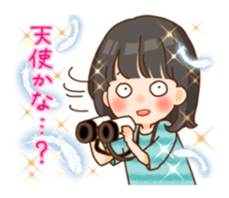 Happy otaku girls sticker #11859612