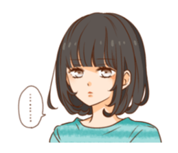 Happy otaku girls sticker #11859621