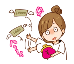 Happy otaku girls sticker #11859625