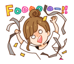 Happy otaku girls sticker #11859630