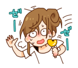 Happy otaku girls sticker #11859640