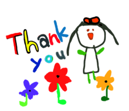 Graffiti drawn by kids(English) sticker #11860704