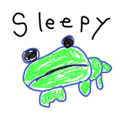 Graffiti drawn by kids(English) sticker #11860714