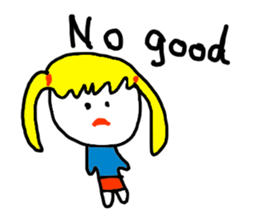 Graffiti drawn by kids(English) sticker #11860715