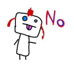 Graffiti drawn by kids(English) sticker #11860718