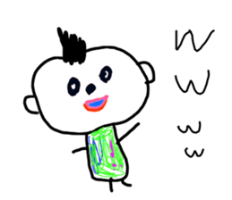 Graffiti drawn by kids(English) sticker #11860728