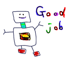 Graffiti drawn by kids(English) sticker #11860732