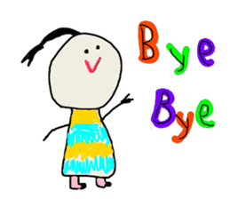 Graffiti drawn by kids(English) sticker #11860734