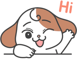 Smile! Smile! cute puppy 'cheni' sticker #11860742
