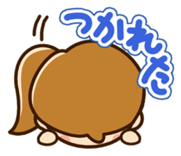 Cute cute girl Sticker(ponytail) sticker #11861008
