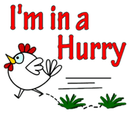 Chic chicken sticker #11861756