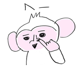 Handwriting Monkey from Japan sticker #11861899