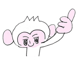 Handwriting Monkey from Japan sticker #11861900