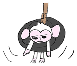 Handwriting Monkey from Japan sticker #11861909
