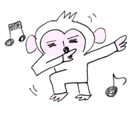 Handwriting Monkey from Japan sticker #11861912