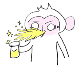Handwriting Monkey from Japan sticker #11861917