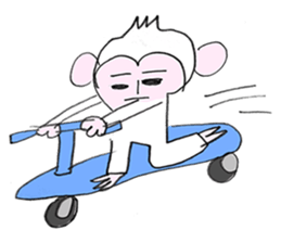 Handwriting Monkey from Japan sticker #11861918