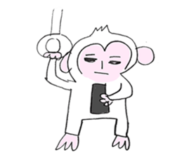 Handwriting Monkey from Japan sticker #11861924