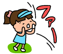 Golf Playing Girl sticker #11862097