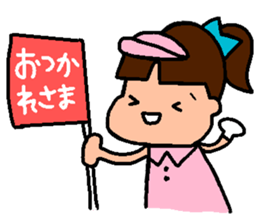 Golf Playing Girl sticker #11862101