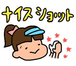 Golf Playing Girl sticker #11862102