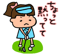 Golf Playing Girl sticker #11862105