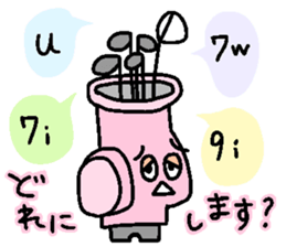 Golf Playing Girl sticker #11862127