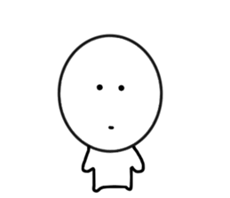 Smile,sometimes serious look sticker #11863614