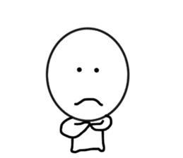 Smile,sometimes serious look sticker #11863615