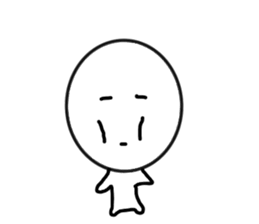 Smile,sometimes serious look sticker #11863617