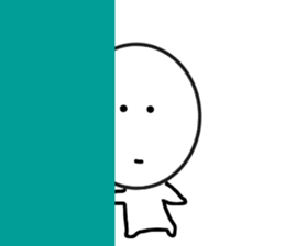 Smile,sometimes serious look sticker #11863618