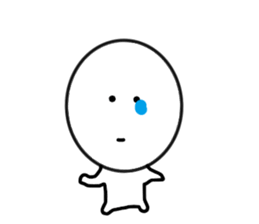 Smile,sometimes serious look sticker #11863624