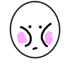 Smile,sometimes serious look sticker #11863649