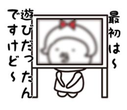 Polka dot girl Okame chan No2 sticker #11863863