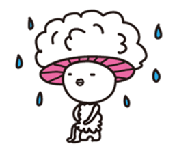 Polka dot girl Okame chan No2 sticker #11863893