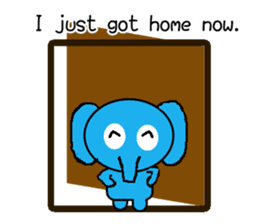 The elephant to be happy3 (WRD) sticker #11864523