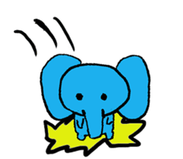The elephant to be happy3 (WRD) sticker #11864535