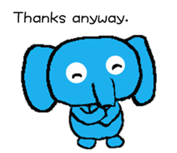 The elephant to be happy3 (WRD) sticker #11864536