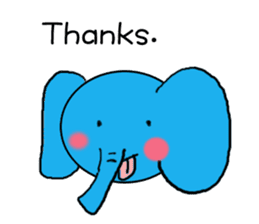 The elephant to be happy3 (WRD) sticker #11864546