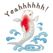 colored carp [English] sticker #11864558