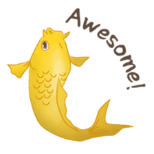 colored carp [English] sticker #11864559