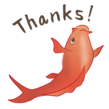 colored carp [English] sticker #11864560